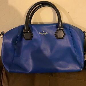 Kate spade leather blue purse